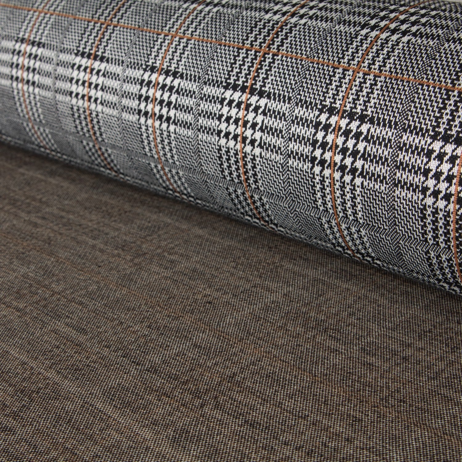 Ponto Jacquard Harvard Preto - Ribes y Casals