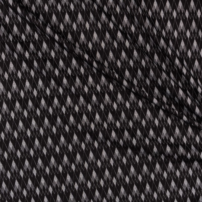 Ponto Jacquard Rombos Negra - Ribes y Casals