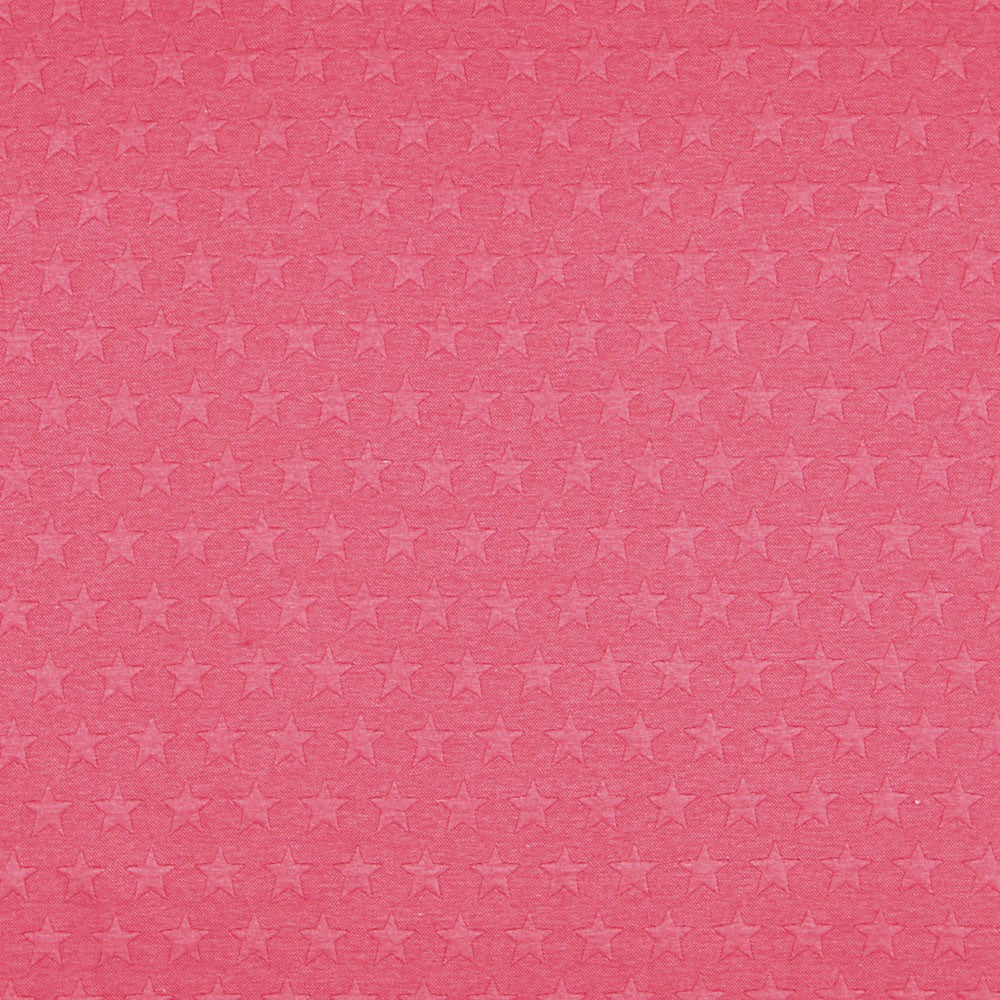 Malha Jacquard Stars Fucsia - Ribes y Casals