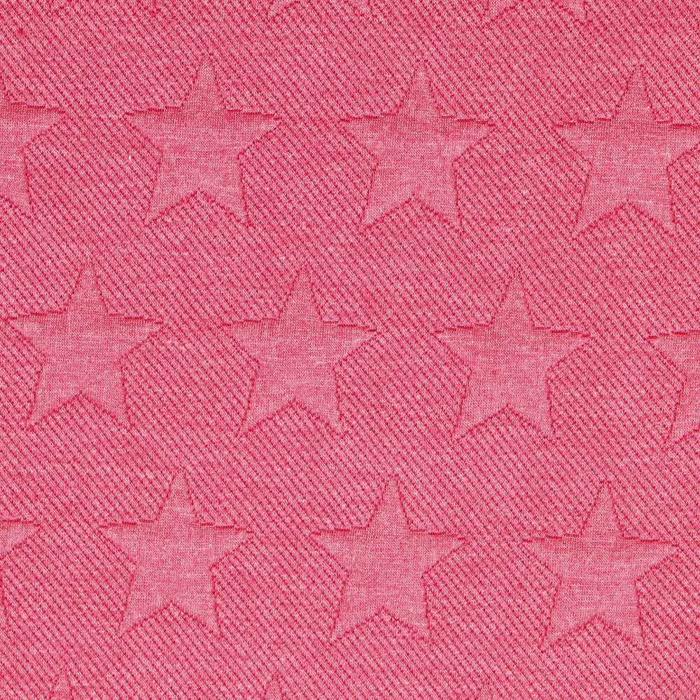 Malha Jacquard Stars Fucsia - Ribes y Casals