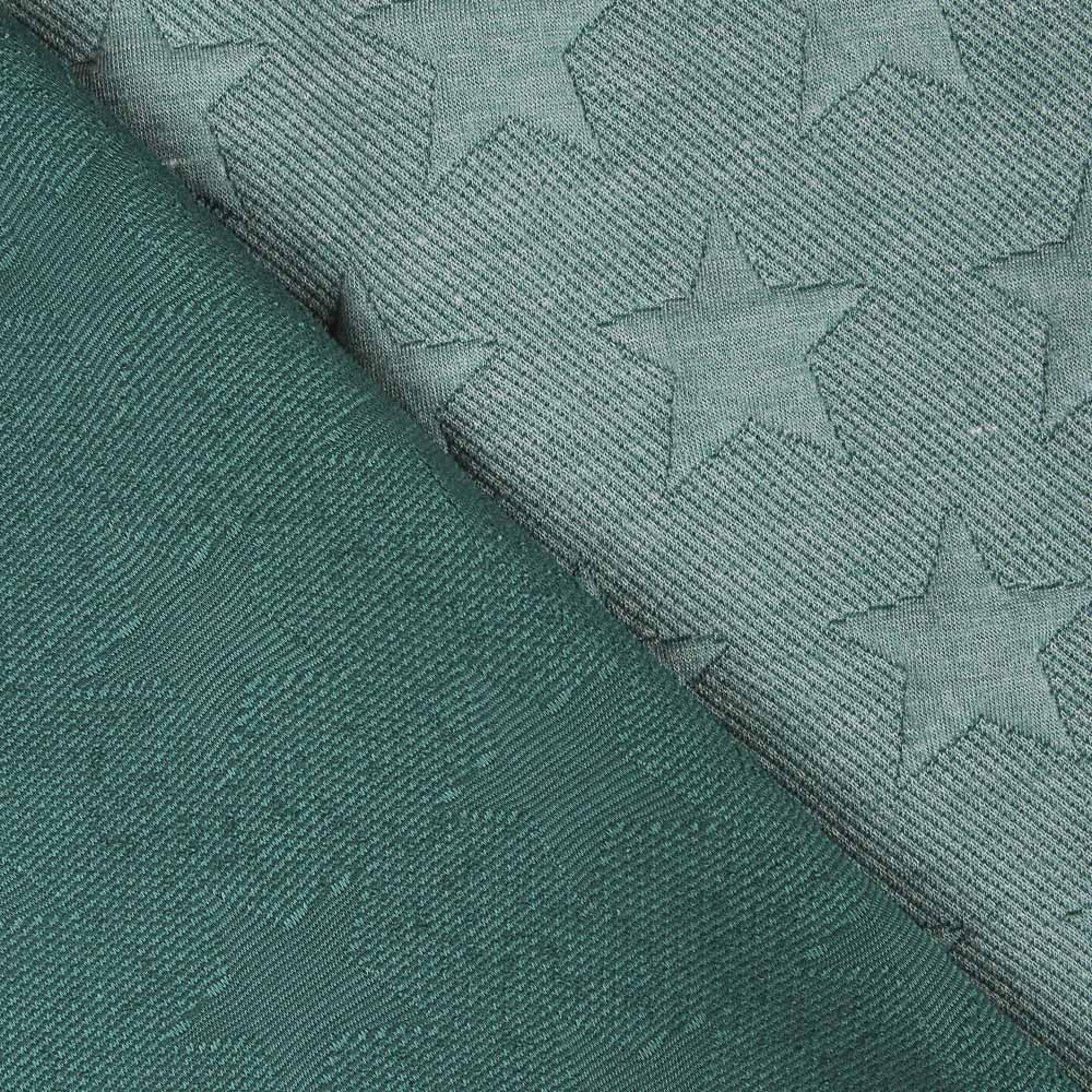 Malha Jacquard Stars Verde - Ribes y Casals