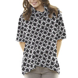 Ponto Jérsei Geométrico Preta - Ribes y Casals