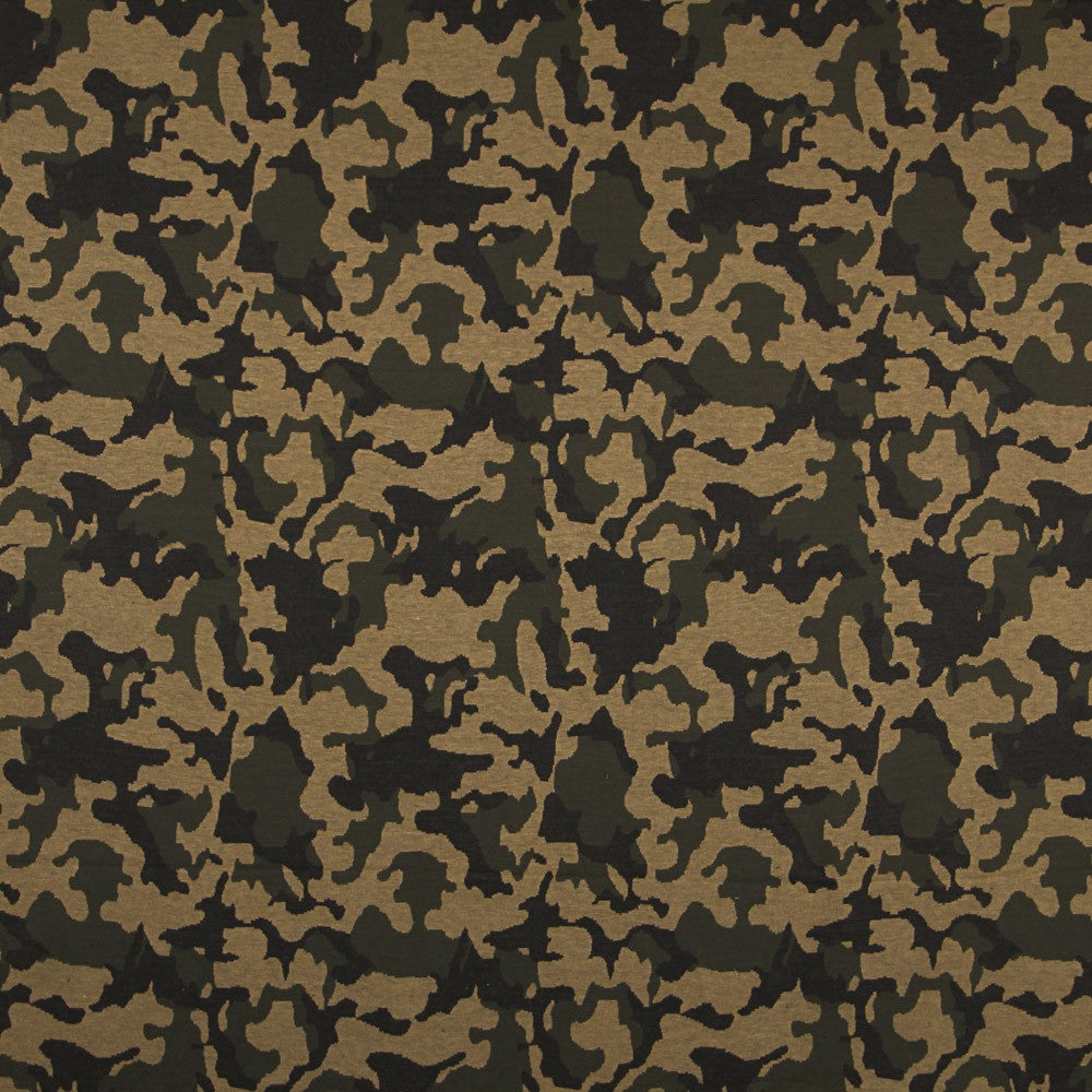 Malha Jersey Militar Verde - Ribes y Casals