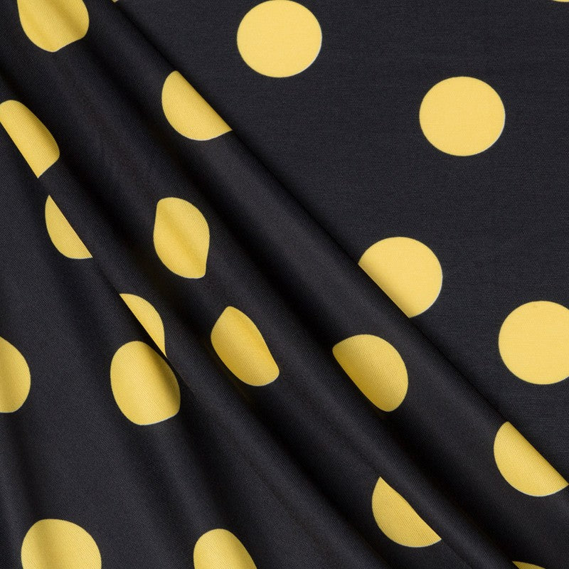 Ponto Seda Flamenco Amarelo 33mm Preto - Ribes y Casals