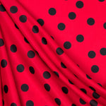 Ponto Seda Flamenco Preto 18mm Vermelho - Ribes y Casals
