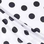 Ponto Seda Flamenco Preto 33mm Branco - Ribes y Casals
