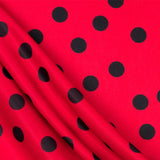Ponto Seda Flamenco Preto 33mm Vermelho - Ribes y Casals