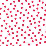 Ponto Seda Flamenco Vermelho 18mm Branco - Ribes y Casals