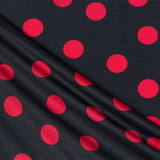 Ponto Seda Flamenco Vermelho 33mm Preto - Ribes y Casals
