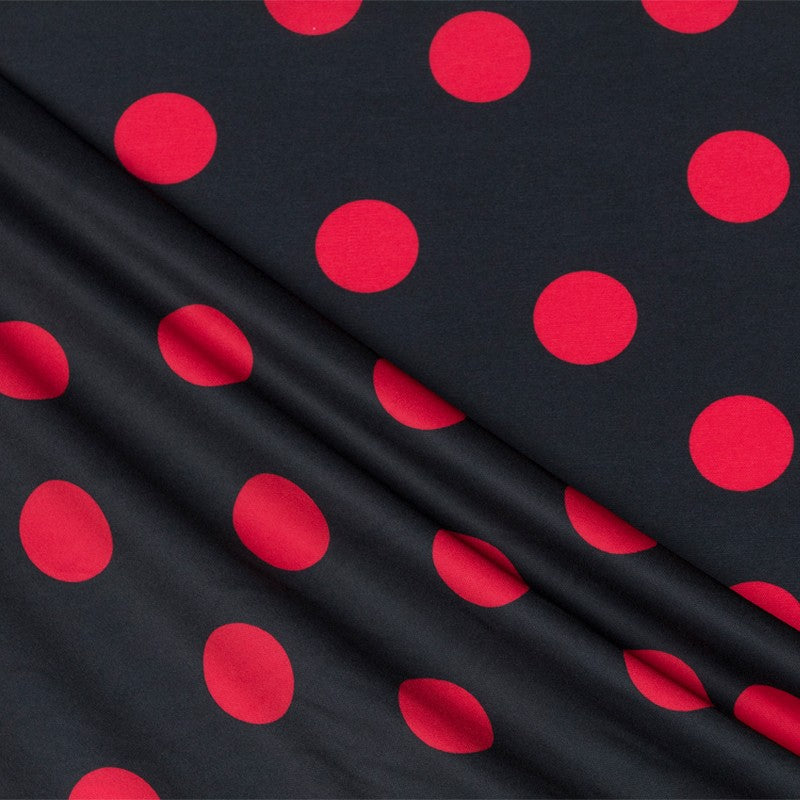 Ponto Seda Flamenco Vermelho 33mm Preto - Ribes y Casals