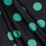 Ponto Seda Flamenco Verde 33mm Preto - Ribes y Casals