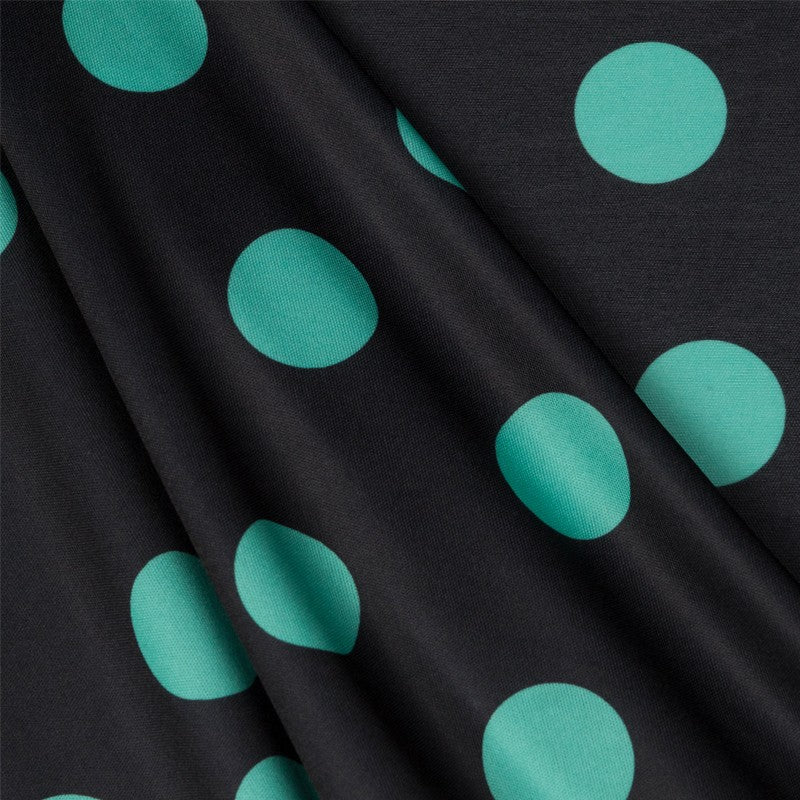 Ponto Seda Flamenco Verde 33mm Preto - Ribes y Casals