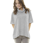 Malha Suéter Felpo Cinzento Claro - Ribes y Casals