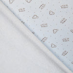 Tecido Tundosado Cats Azul - Ribes y Casals