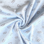 Tecido Tundosado Cats Azul - Ribes y Casals