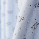 Tecido Tundosado Cats Azul - Ribes y Casals