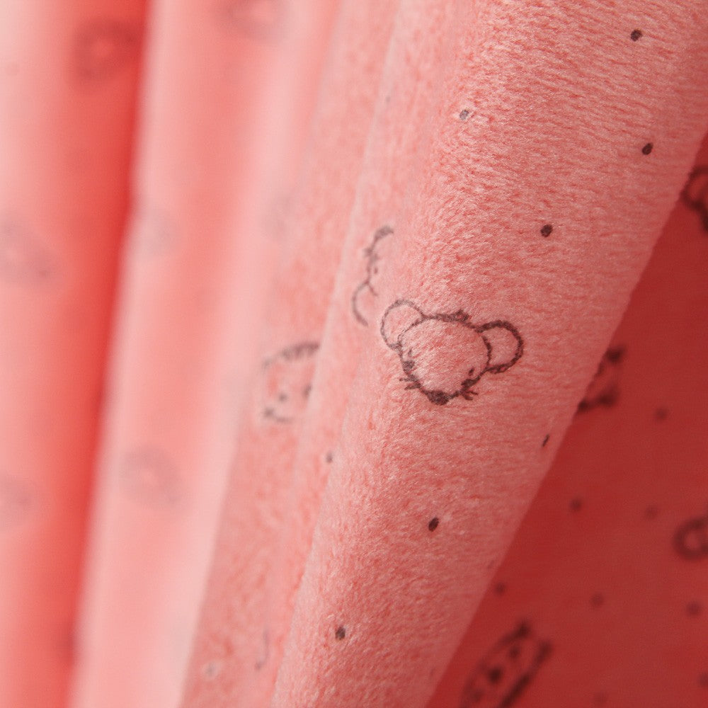 Tecido Tundosado Cats Coral - Ribes y Casals