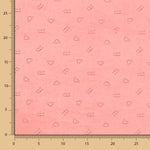 Tecido Tundosado Cats Coral - Ribes y Casals