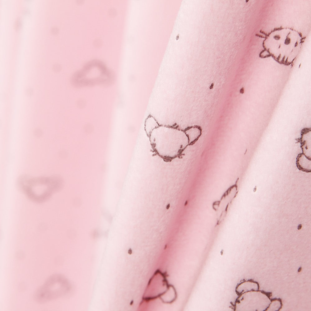 Tecido Tundosado Cats Rosa - Ribes y Casals