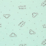 Tecido Tundosado Cats Verde - Ribes y Casals