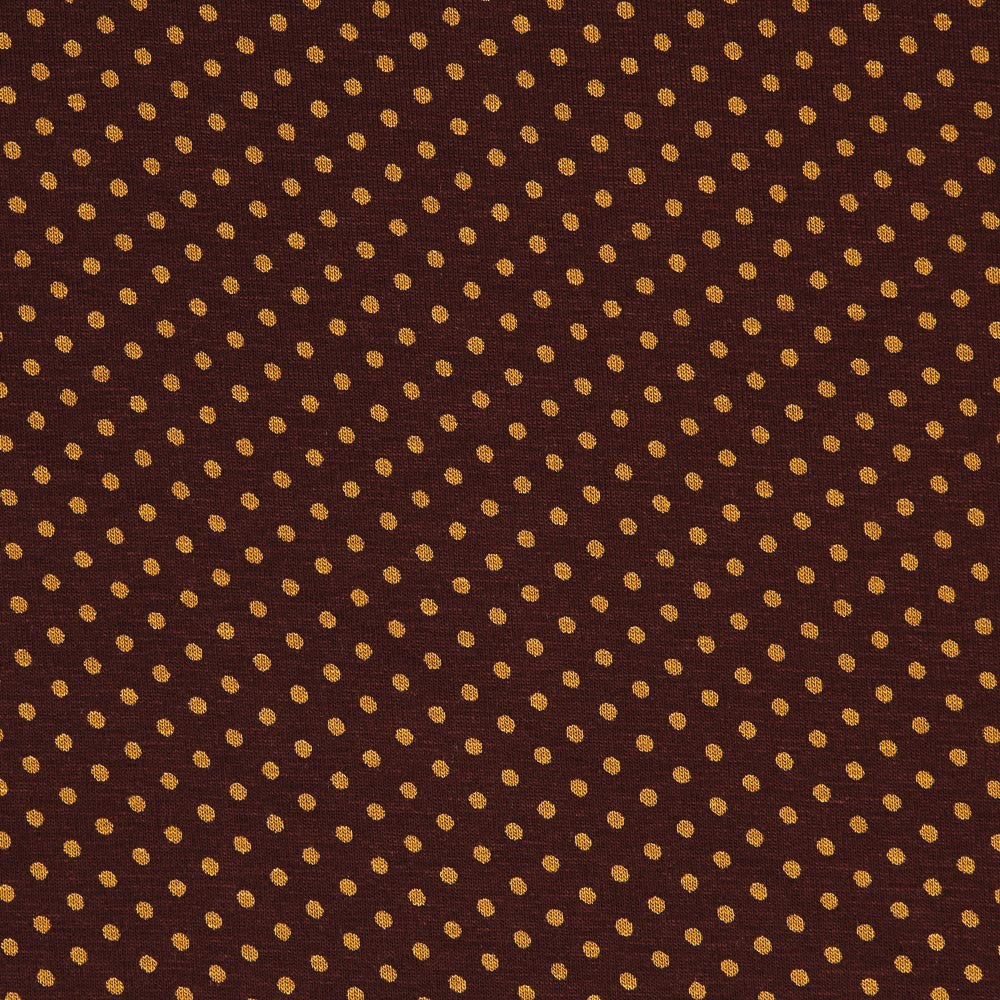 Malha Viscose Bolinhas Laranja - Ribes y Casals