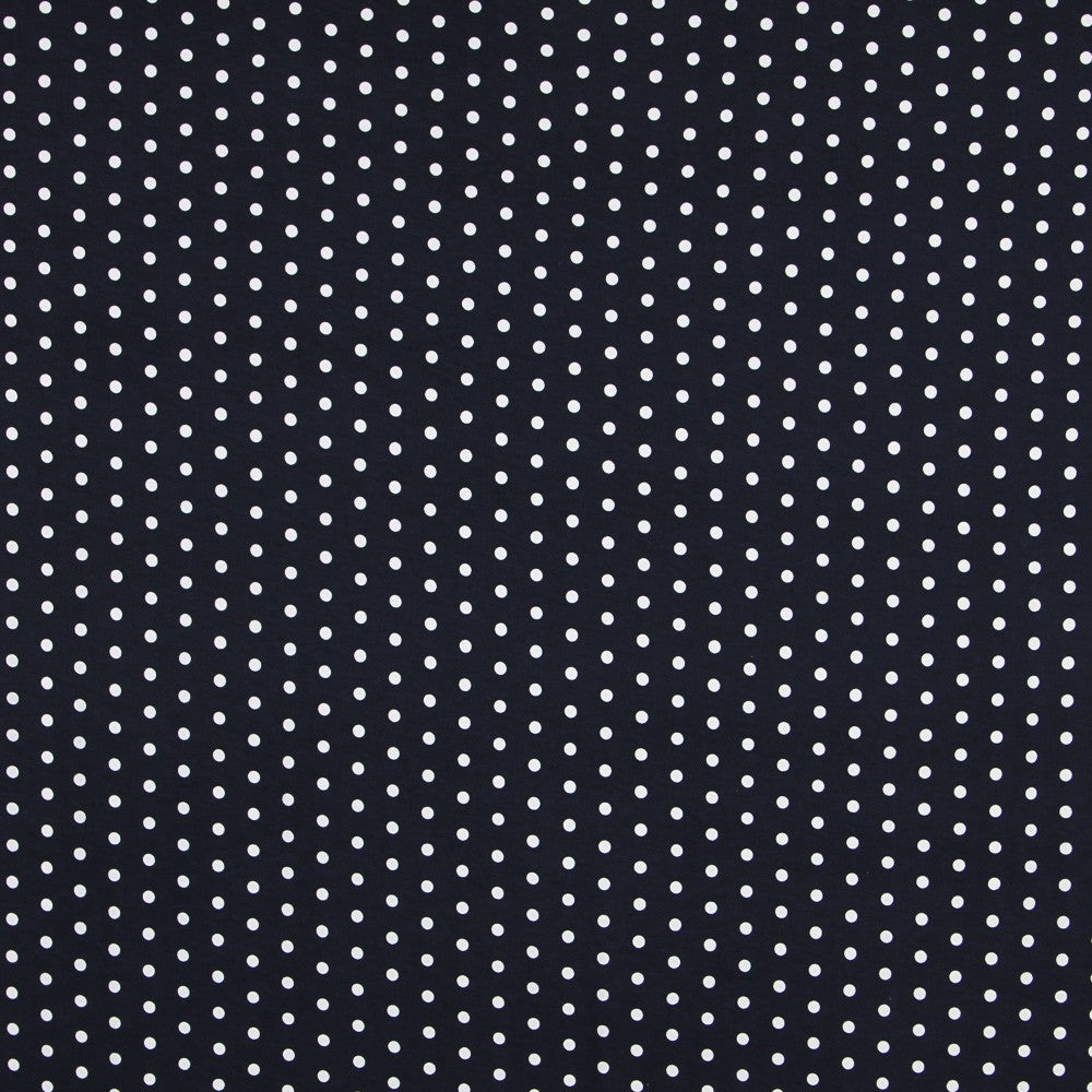 Malha Viscose Bolinhas Azul - Ribes y Casals