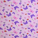 Malha Viscose Borboretas Rosa - Ribes y Casals
