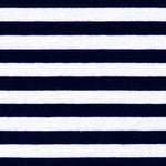 Malha Viscose Riscas 16mm Azul Marinho - Ribes y Casals