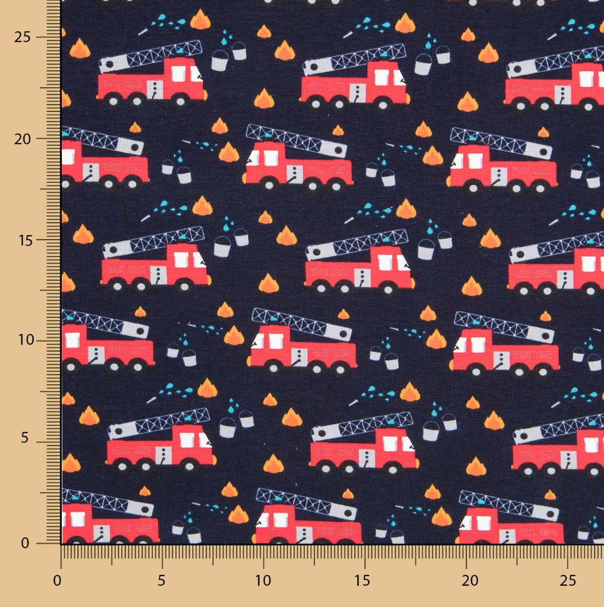 Malha Algodão Bombeiros Azul Noite - Ribes y Casals