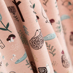 Malha de Algodão Bosque Nórdica Rosa - Ribes y Casals