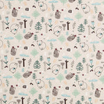 Malha de Algodão Bosque Nórdico Vison - Ribes y Casals