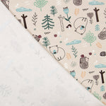 Malha de Algodão Bosque Nórdico Vison - Ribes y Casals