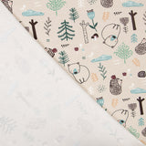 Malha de Algodão Bosque Nórdico Vison - Ribes y Casals