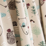 Malha de Algodão Bosque Nórdico Vison - Ribes y Casals