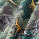 Malha de Algodão Dinossauros Verde - Ribes y Casals