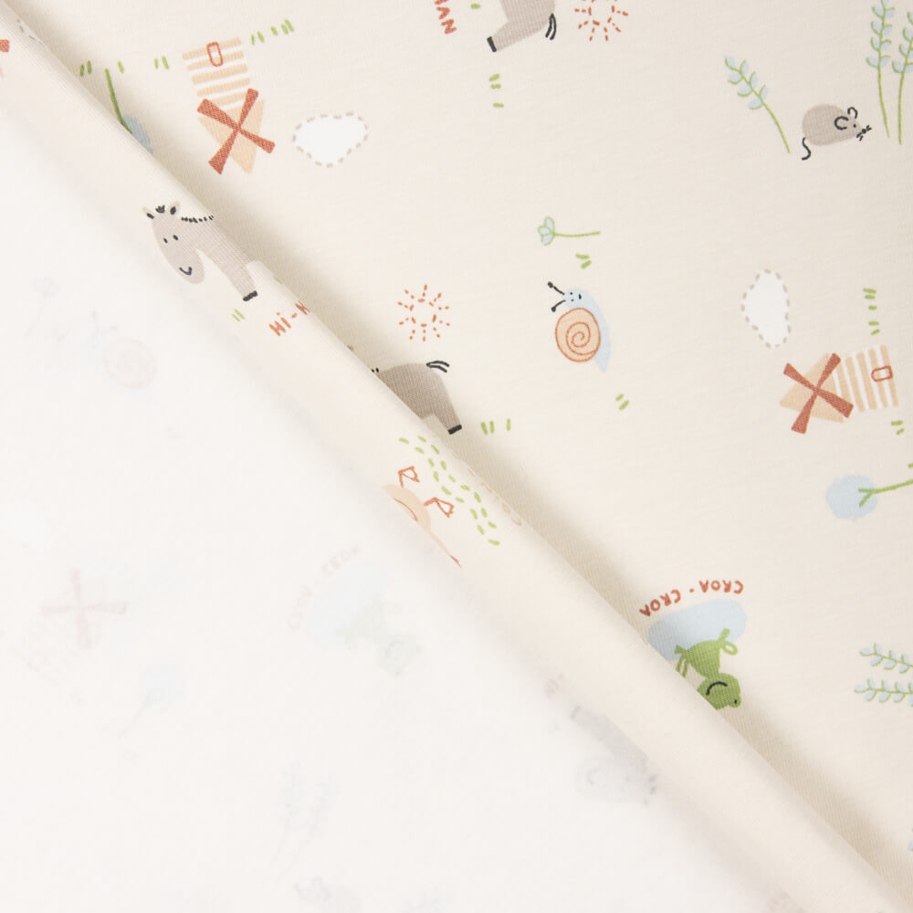 Malha Algodão Estampado Animais - Ribes y Casals