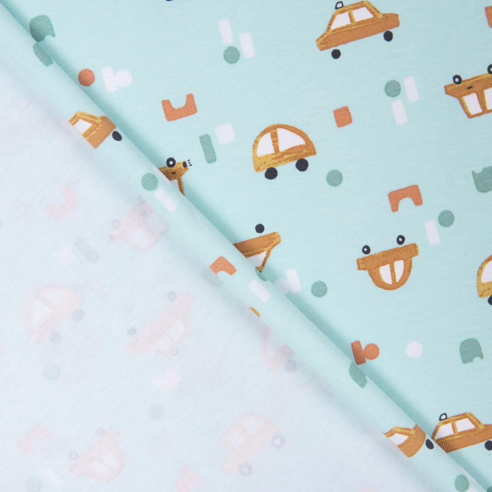 Malha Algodão Estampado Carros - Ribes y Casals