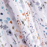 Malha Algodão Flor De Primavera Azul Denim - Ribes y Casals