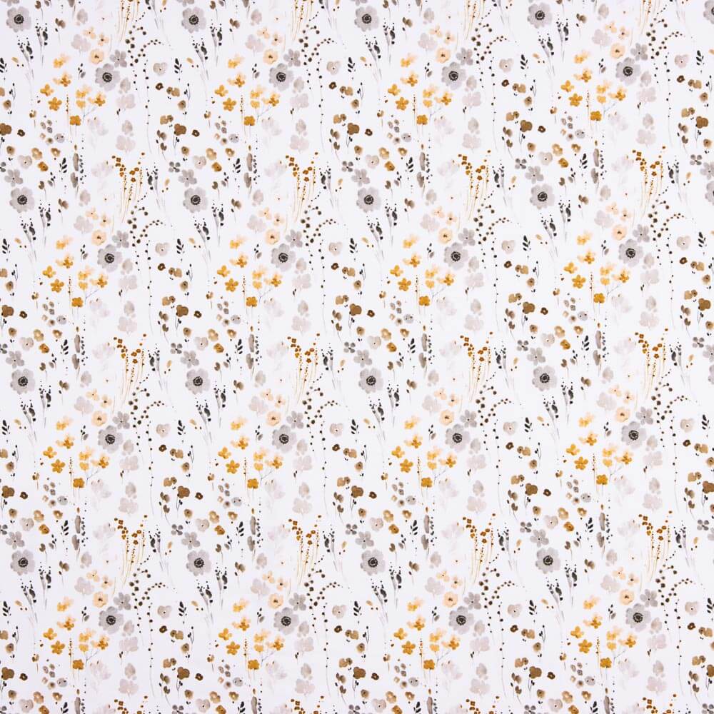 Malha Algodão Flor De Primavera Bolinhas - Ribes y Casals