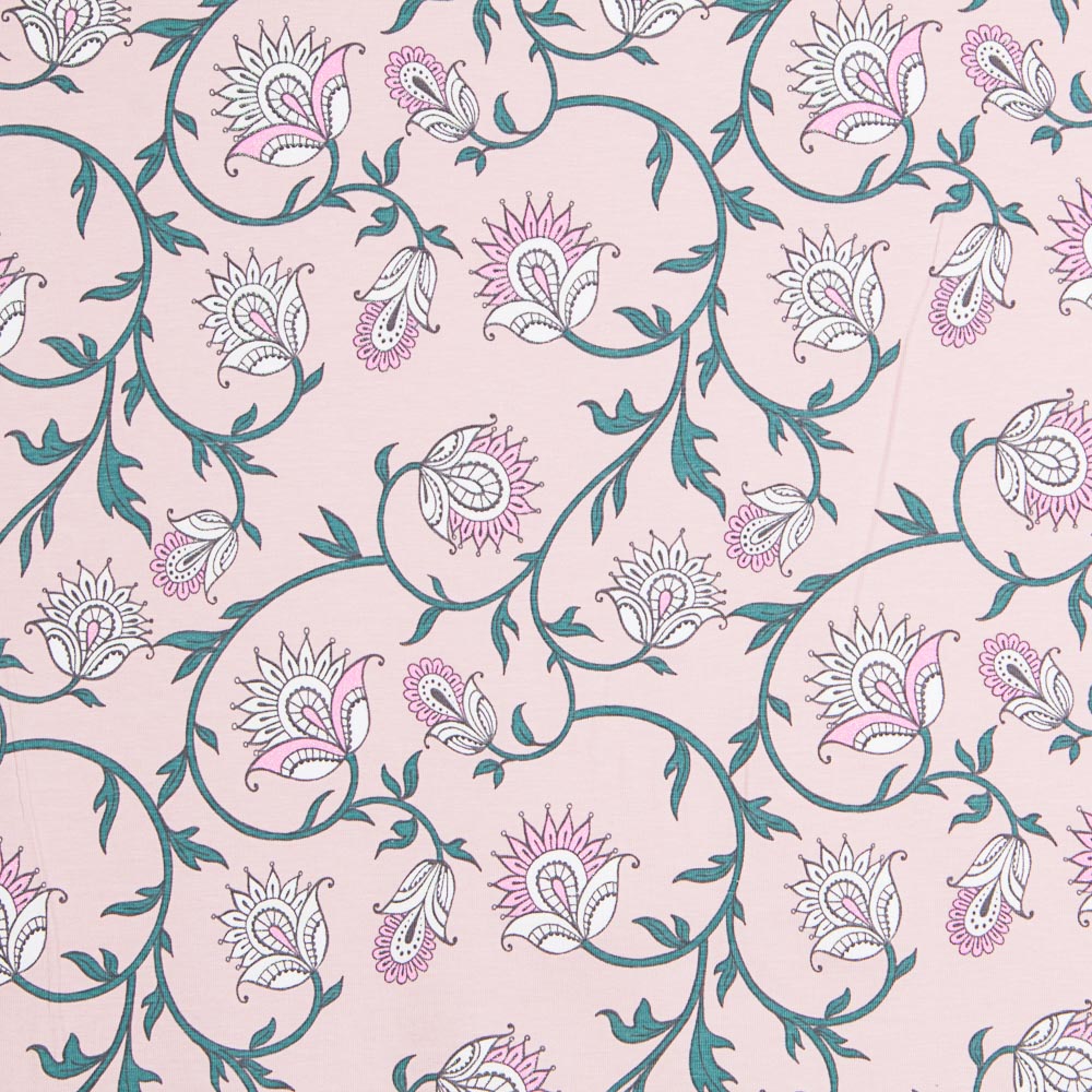 Malha de Algodão Flores Dusty - Ribes y Casals