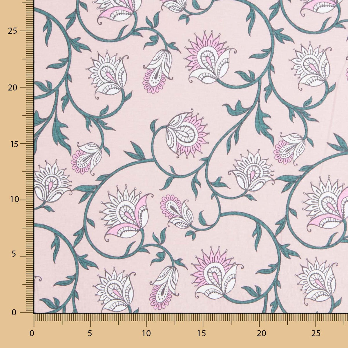 Malha de Algodão Flores Dusty - Ribes y Casals