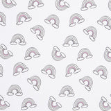 Malha de Algodão Glitter Arco-Íris - Ribes y Casals