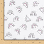 Malha de Algodão Glitter Arco-Íris - Ribes y Casals