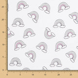 Malha de Algodão Glitter Arco-Íris - Ribes y Casals