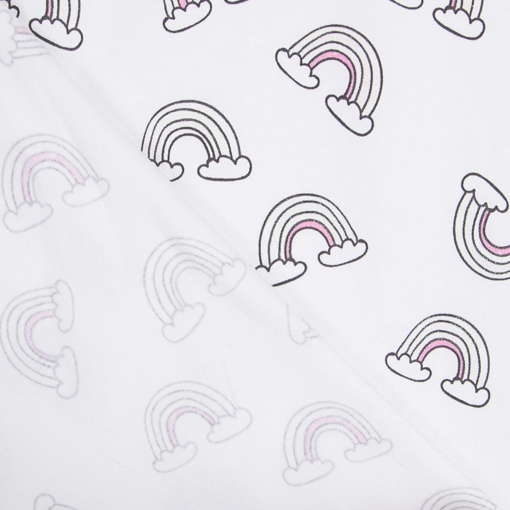 Malha de Algodão Glitter Arco-Íris - Ribes y Casals