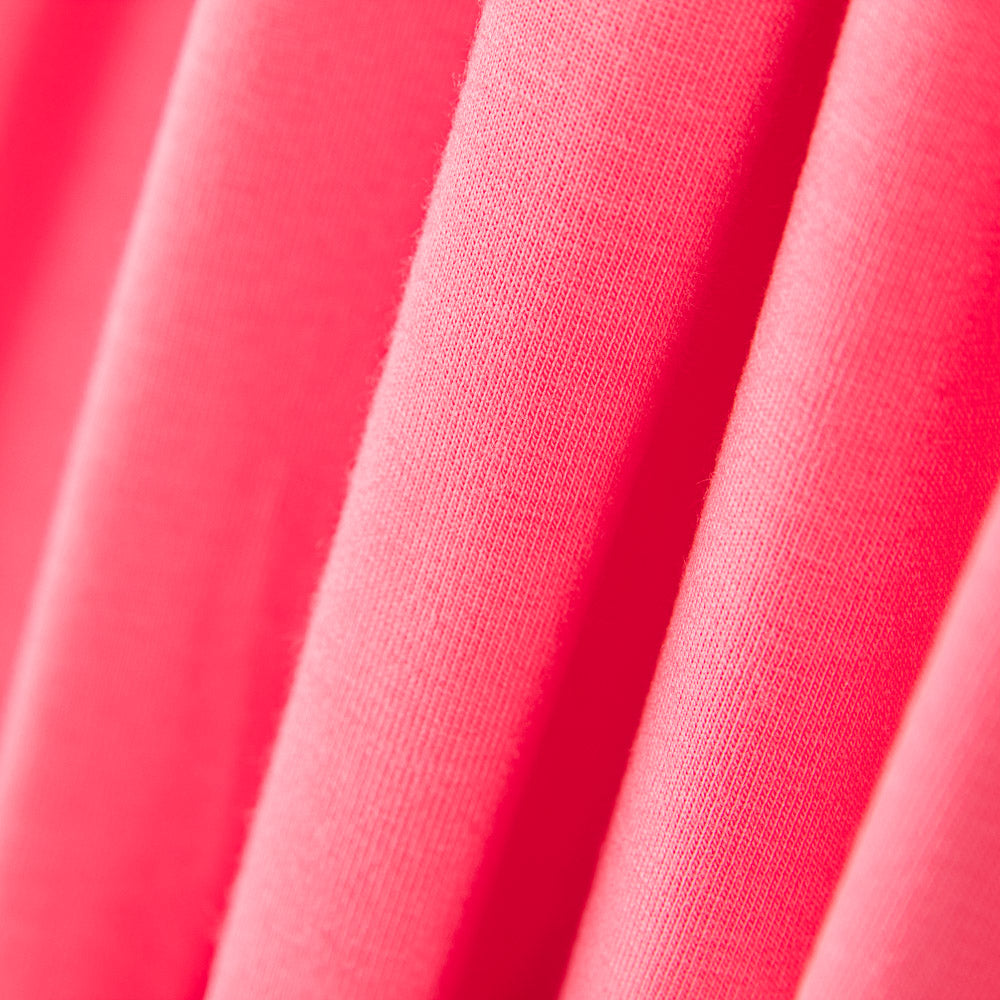 Punto Algodón Lycra Orgánico Rosa Coral - Ribes y Casals