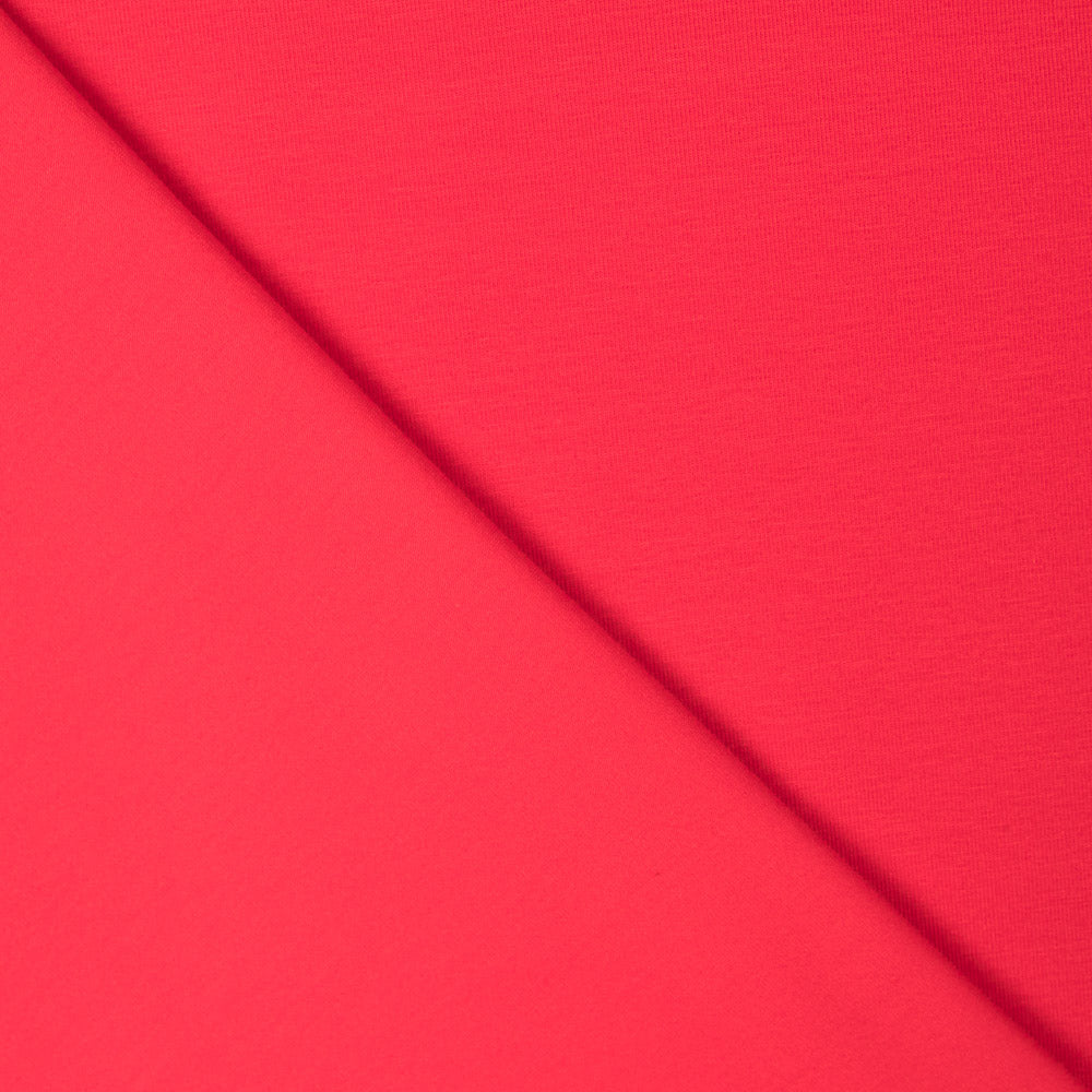 Punto Algodón Lycra Orgánico Rojo - Ribes y Casals