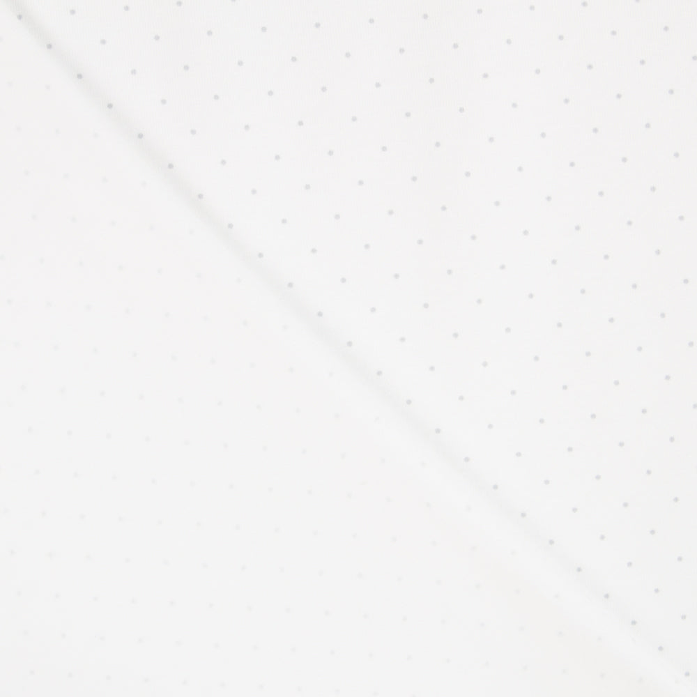 Malha de Algodão Micro Bolinhas Branco - Ribes y Casals