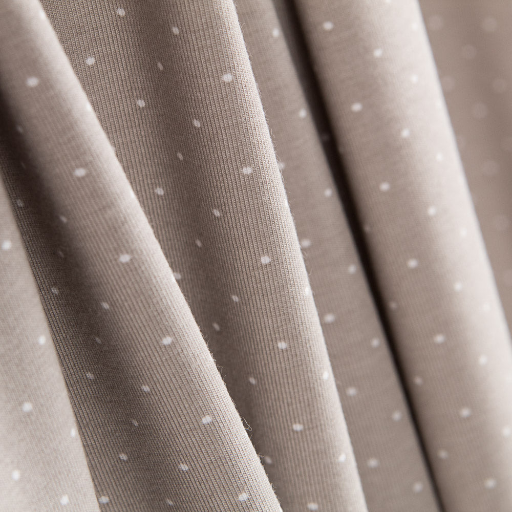 Malha de Algodão Micro Bolinhas Cinza - Ribes y Casals