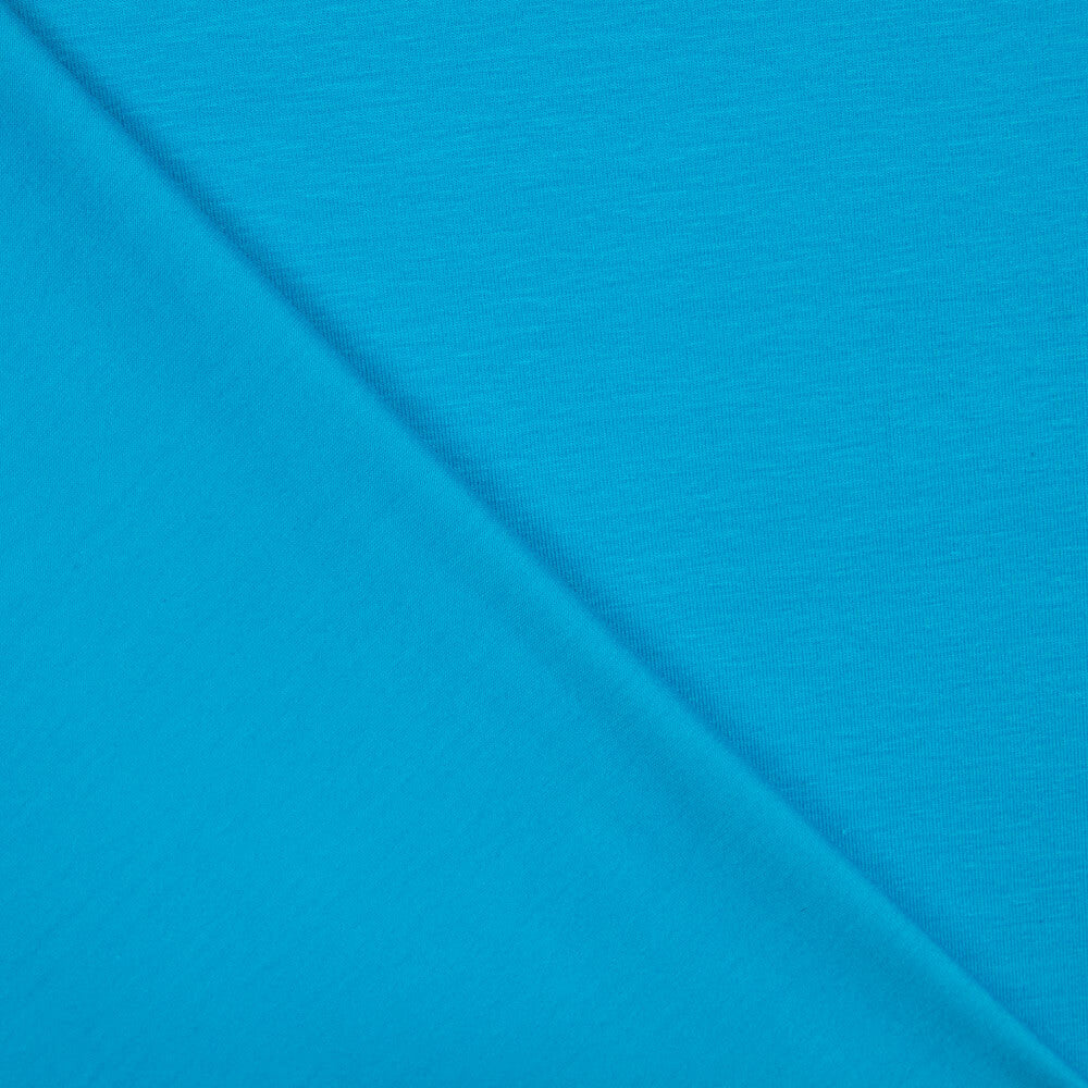 Malha Algodão Orgânico Lycra Turquesa - Ribes y Casals